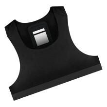 Sports Tracker Vest For Soccer, Soccer Training Vest, Football Fitness Tank , No Tracker, Black, Size L