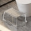 Toilettenhocker, rutschfest, transparent, PET, 12