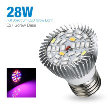 28W LED Grow Light Bulb E27 Base Indoor Plant Vegetable Greenhouse Lamp