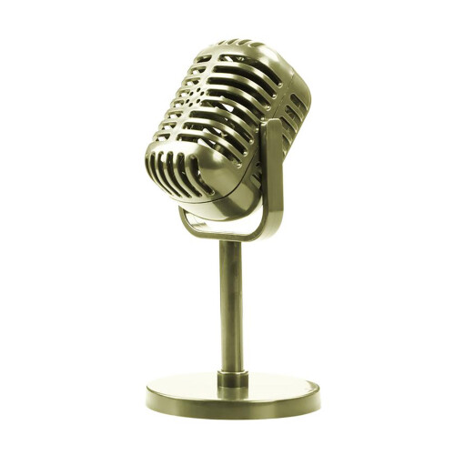 Accessoires de Microphone Vintage légers, modèle rétro, décor-or