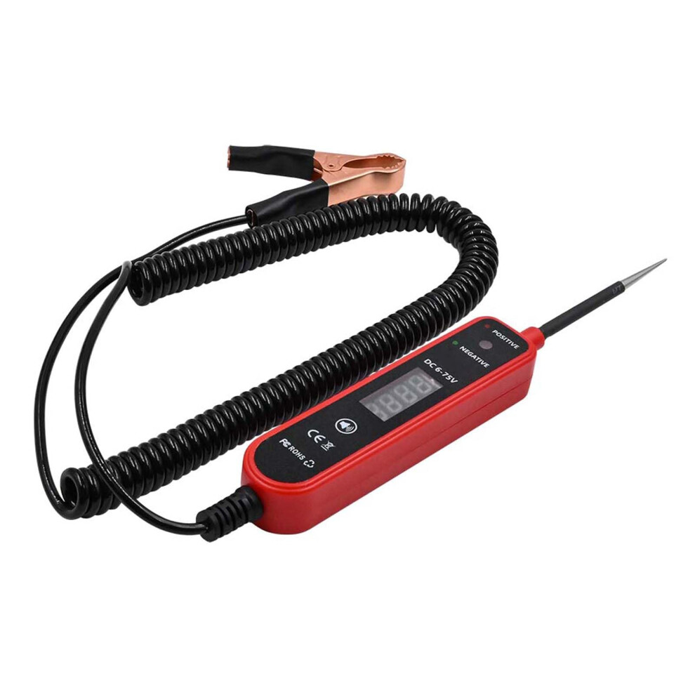Automotive Test With 675V Led Display, Circuit Tester, Voltage Detection (Red) Light/Red 9382693800718