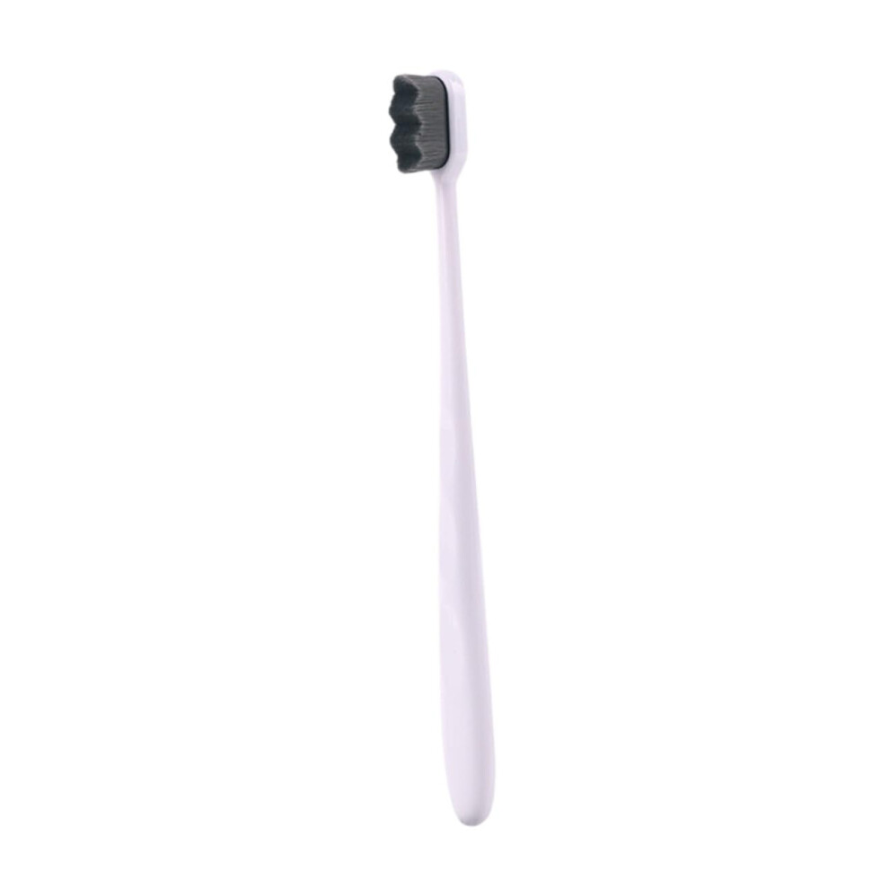 White Soft Bristle Toothbrush For Sensitive Gums, Micronano Bristles, Ergonomic Handle, Handle, Teeth Cleaning