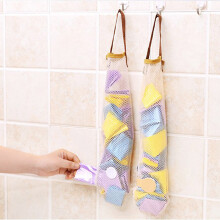 3 piezas de bolsas redondas de malla para colgar 11x40 cm poliéster