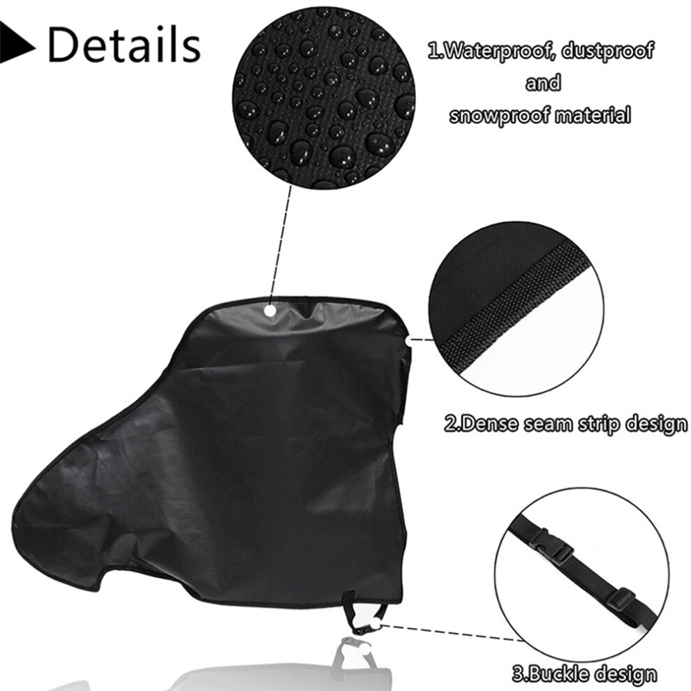 Universal Pvc Caravan Hitch Cover - Waterproof & Uv Resistant Black 9421373961544