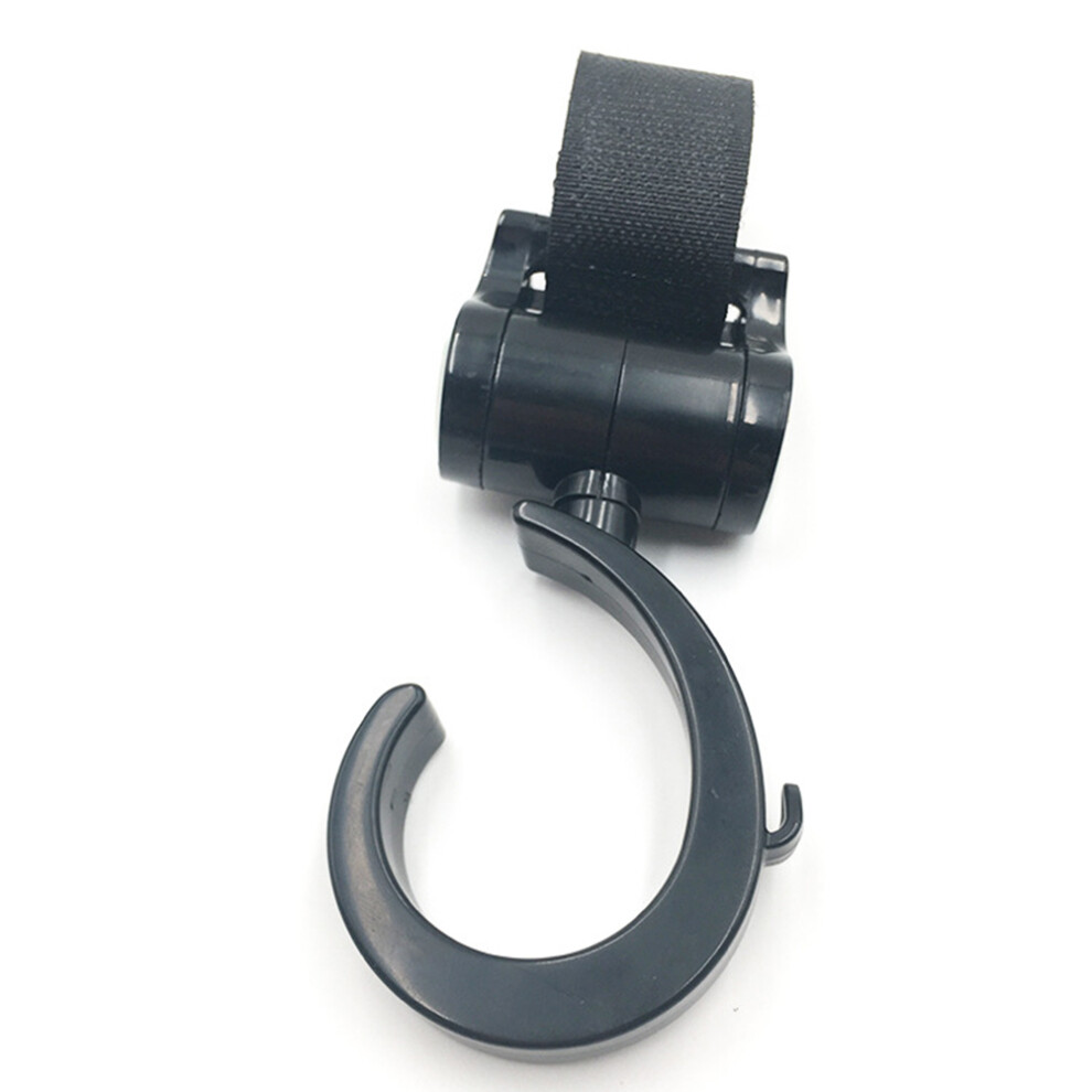 2Pcs Baby Stroller Hook Clips 5.214Cm Infant Pram Accessories Black