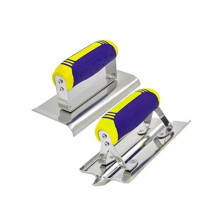Stainless Steel Concrete Hand Edger And Groover Set For Plastering And Finishing, Concrete Edging And Grooving Tools
