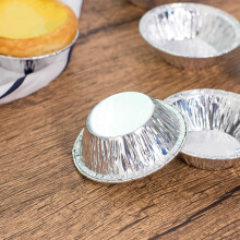 100 Stück Eierpastetenförmchen Einweg-Alufolie Backformen Kuchen Torten Backformen