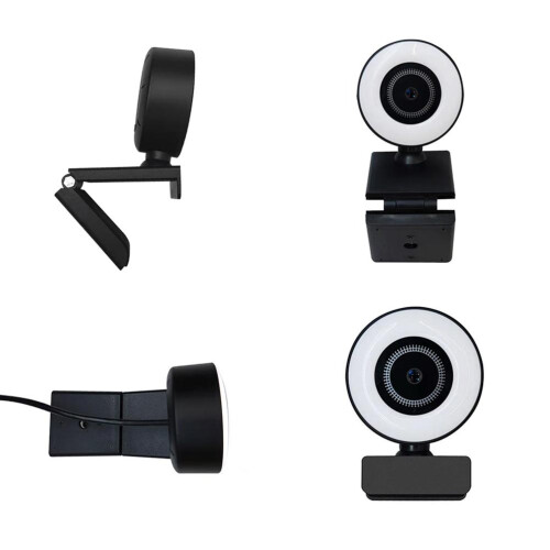 1080P HD-Webcam mit Ringlicht, USB 2.0, 150 cm 2