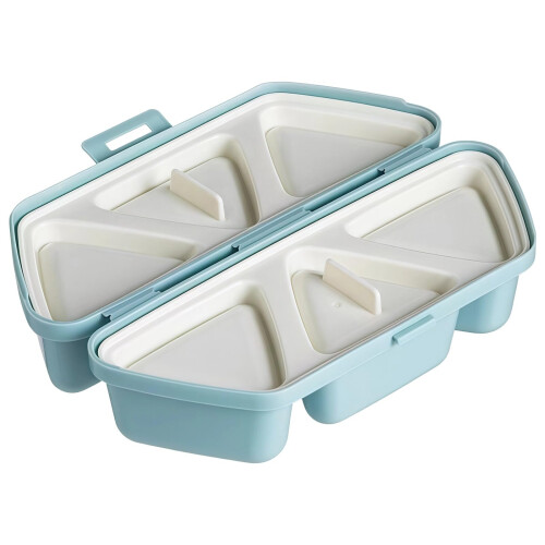 Sushi Maker with SixCavity Silicone Onigiri Mold, Triangle Rice Ball Maker, Foldable Easy Release