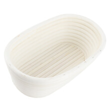 Cesta oval de ratán para fermentación 25x15x8 cm ~3L Natural