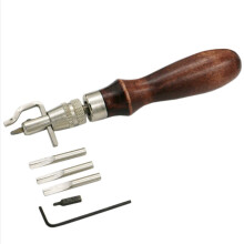 DIY Tool Multifunctional WoodenHandle Groover Trencher Edger 5In1 Trenching Tool Garden Landscaping
