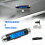 Bauchförmige LCD-Auto-Uhr Thermometer Luftventilclip 82x18mm 1
