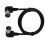 Double 90 Degree Right Angled MIDI Cable DIN Plug Socket-1m 1