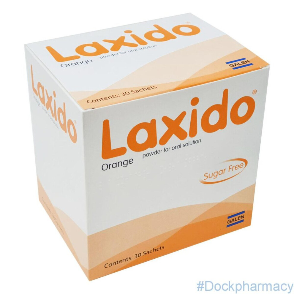 New Laxido Powder For Oral Solution 30 Sachets Unboxed Orange