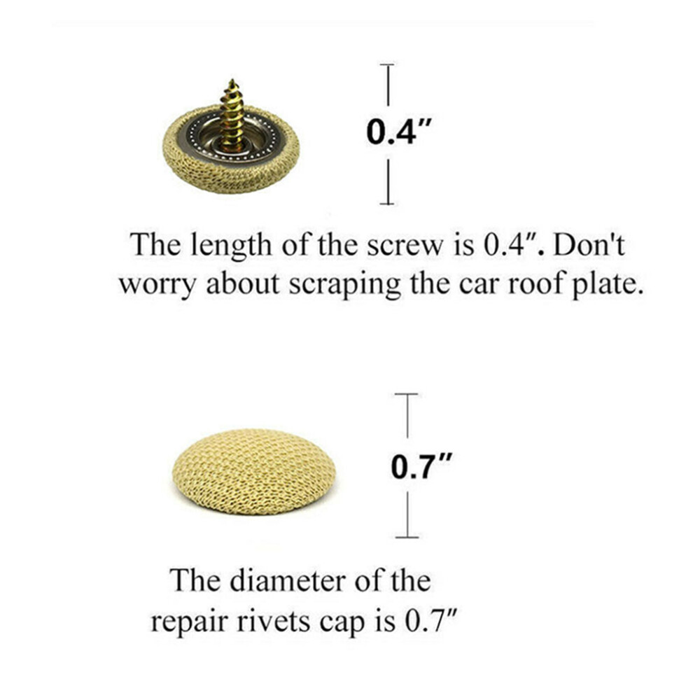 60Pcs Car Headliner Rivets Repair Kit Sagging Roof Fix Snap Pins 7641382147223