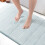 KEPLIN Memory Foam Bath Mat, Highly Absorbent, Non-Slip, 60x90cm, Light Blue 1