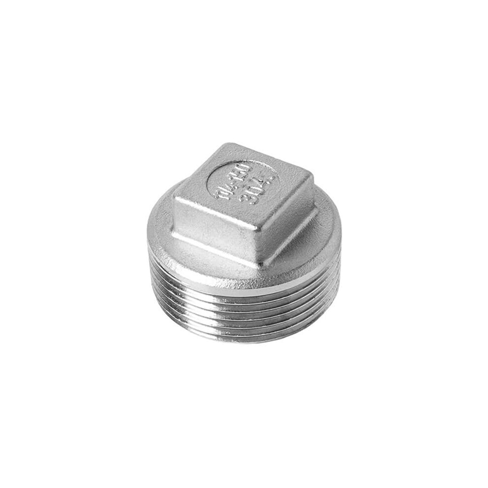 304 Stainless Steel Pipe Plug Hex Head Fitting Male Bsp Thread Corrosion Resistant Leakproof 9382693965301