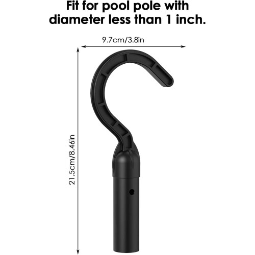 Pool Cleaner Pole Hook Set, Durable PP Robotic Pool Cleaner Accessories, Easy Telescopic Pole Attachment 2