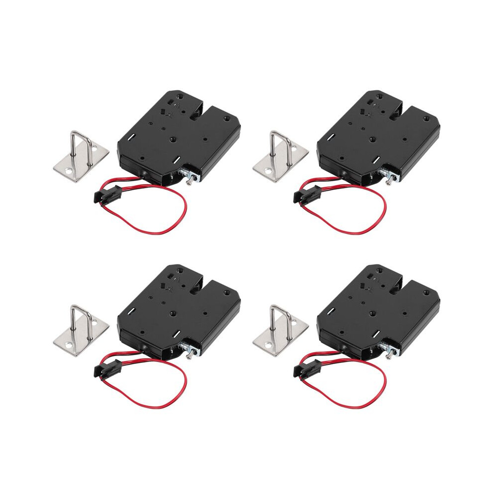 4X 12V 2A Electric Magnetic Lock 150Kg/330Lb Fail Safe Holding Force Electromagnetic Door Access Control System 4713298641300