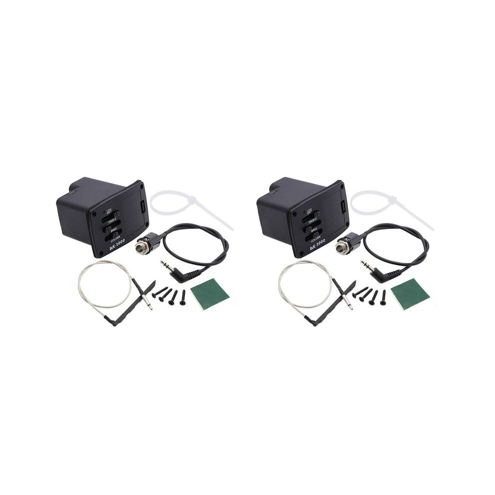 2X Pickups Uk-2000 Ukulele Guitar Pickup 2 Band Uk2000 Eq Equalizer System For Ukulele Guitarra 6031220981989