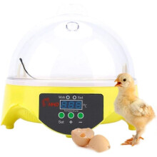 Incubators Mini 7Egg Digital TemperatureControlled Poultry Incubator For Chickens Geese Ducks Bird Brooder Hatchers