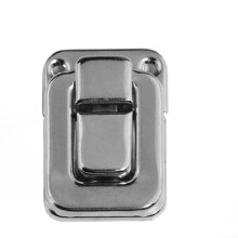 4pcs Antique Box Latch Set Vintage Curved Metal Buckle for Wooden Jewelry and Suitcase Lock Silver