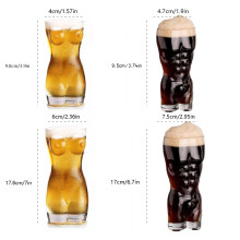 Creative Lady & Man Body-Shaped Shot Glasses 50ml Liquor Glasses for Party