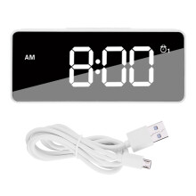 Bright And Colorful: Dimmable Alarm Clock With Colorful Dynamic RGB Night Light Adds Vibrancy To Your Morning Routine, Small Digital Alarm Clock With