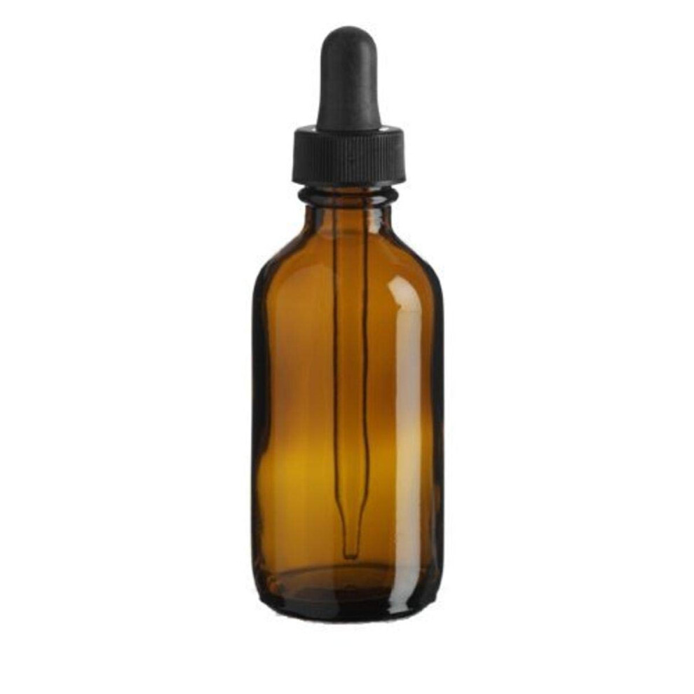 Amber 22Obradp0240zt 2 Oz (60 Ml) Boston Round Glass Bottle With Dropper (Pack Of 240)