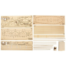 Wooden Ship Model Kit for Kids - Fun DIY Home & Office Decor
