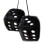 Solid Color Plush Dice - Auto Rear Mirror Hanging Decoration 5