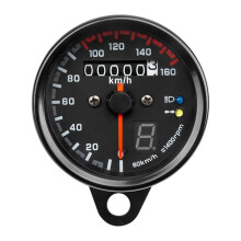Motorcycle Odometer Motorcycle Kilometer Headlight Turn Sigal Gear Indicator Light Meter Odometer Motorbike Electronic Speedometer