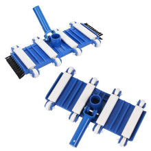 14 Inch Weighted Pool Vacuum Head with Wheels for Wide Coverage and Flexible Corner Cleaning