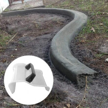 Betonform-Gehwegwerkzeug mit Griff, Kunststoff, 18,5x10x12,5 cm