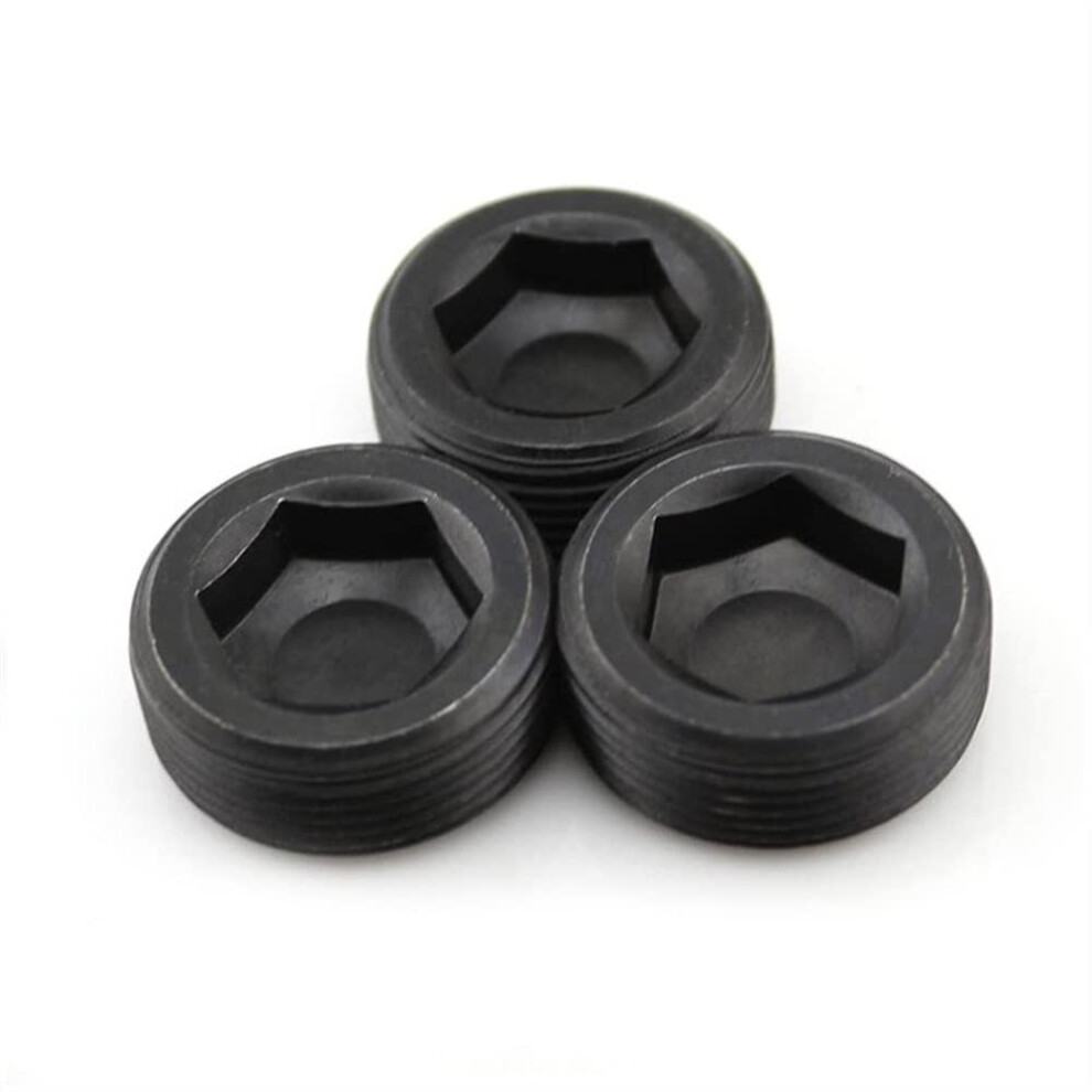 2Pc Carbon Steel Npt 1/16 Inch Pipe Plug, Leakproof Seal, Corrosion Resistant 9382693966292
