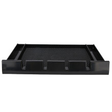 Milieuvriendelijke kapperslade met antislipvoet voor tondeuses, scheermesjes en stylingtools. Inclusief opbergdoos voor accessoires.