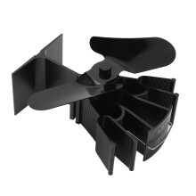 2 Blade Heat Powered Fireplace Fan 1200RPM, Low Noise, 21x14x12cm