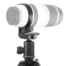Lens Collar with Quick Release Plate 1/4in 3/8in Threaded Holes Metal Tripod Mount Ring for RF 100500mm F4.57.1 L IS USM Lens