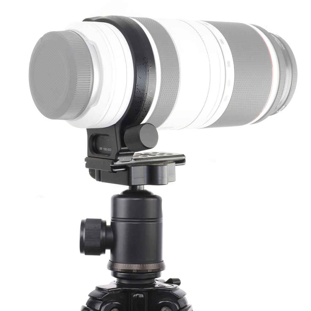 Lens Collar With Quick Release Plate 1/4In 3/8In Threaded Holes Metal Tripod Mount Ring For Rf 100500Mm F4.57.1 L Is Usm Lens 9347817137873