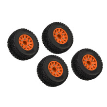 1/10 RC Short Course Truck Tires Orange 4.6cm 11cm Hex 12/14/17mm