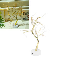 72 LED Künstliches Blätter-Bonsai Nachtlicht – 30x50cm Warmweißes LED-Licht
