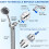 Shower Head Filter for Hard Water with 2 Replaceable Cartridges 4