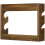 Wall Mounted Baseball Bat Rack with Ball Storage, Rustic Wood Holder and Display Shelf with Hooks 3