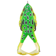 Topwater Frogs Fishing Lures Double Propeller Silicone Soft Baits Freshwater Swimbait Artificial Baits