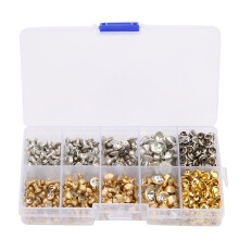 Stevige strass-klinknagels voor lederwaren en accessoires, anti-oxidatiebehandeling, vernikkeld, koolstofbout, eenvoudig te installeren, meerkleurige