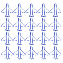 Clips de papel decorativos multifuncionales, duraderos y ligeros con forma de avión y alambre recubierto de plástico resistente a la corrosión.