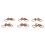 100 trombones en forme de bicyclette, couleur caramel 12