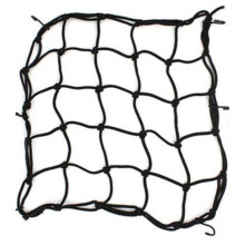 Motorcycle Cargo Net with 6 Hooks, Elastic 30x30cm Luggage Net for Bike and Motorcycle