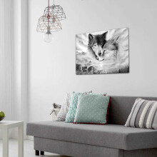 Rahmenloses Wolf-Leinwandbild 40x60cm / 30x40cm