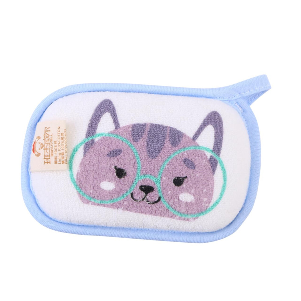Baby Bath Sponge 2Pack Soft Cotton for Newborns NonSlip Bathing Pad